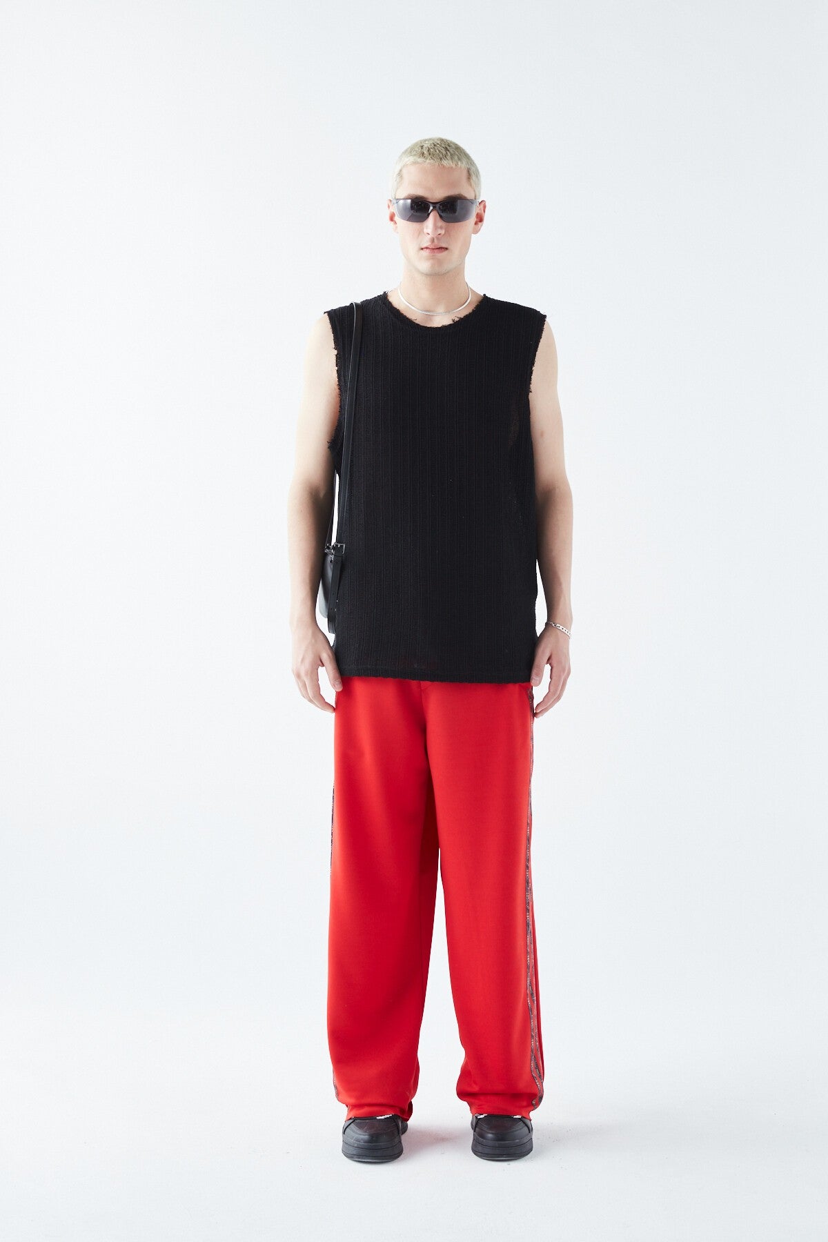 Baggy Sweatpants with Striped Details