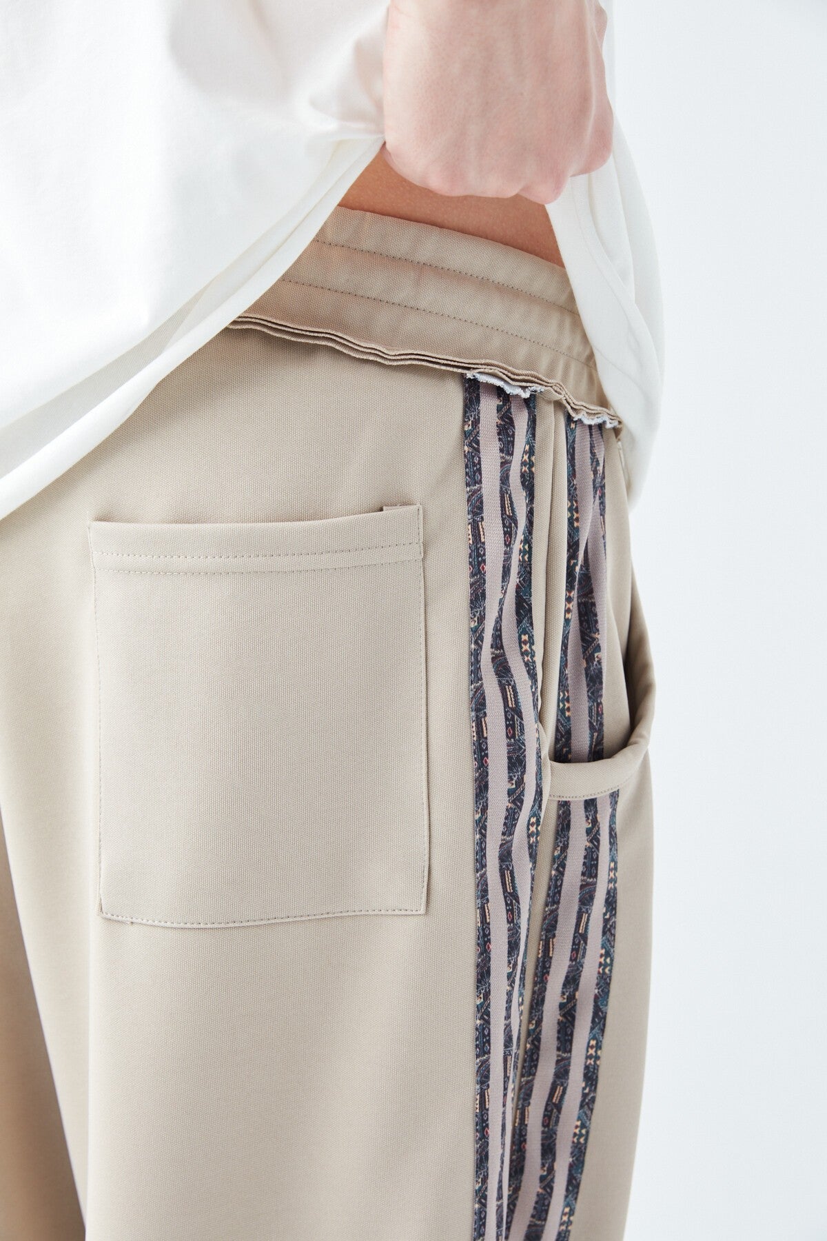 Baggy Sweatpants with Striped Details