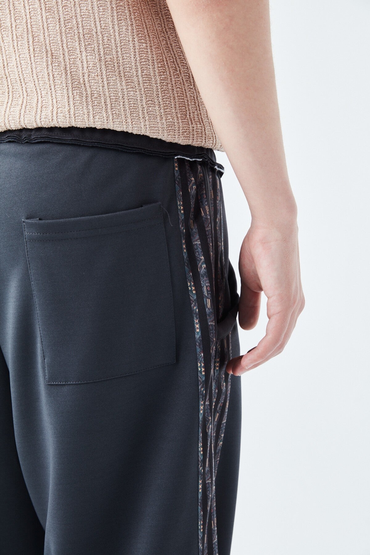 Baggy Sweatpants with Striped Details
