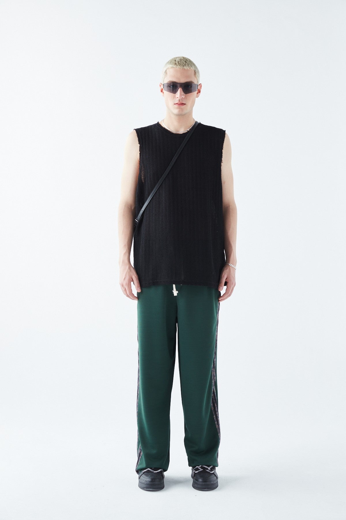 Baggy Sweatpants with Striped Details