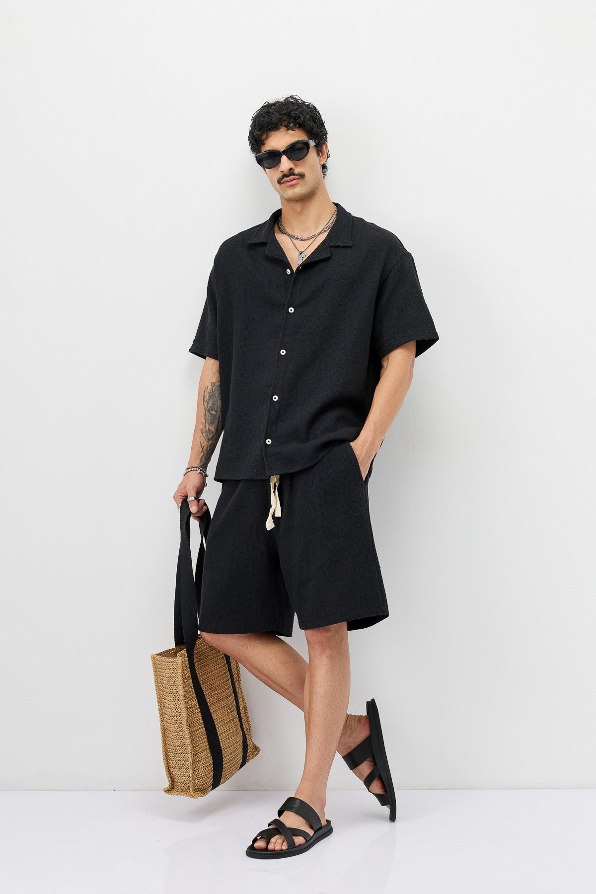 Oversized Shorts and Shirt Set