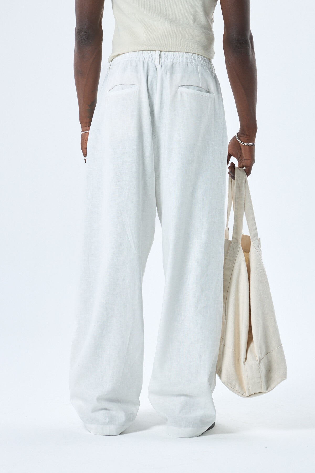 100% Linen Baggy Pants
