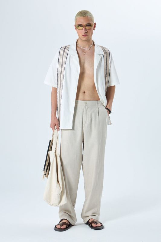 100% Linen Baggy Pants