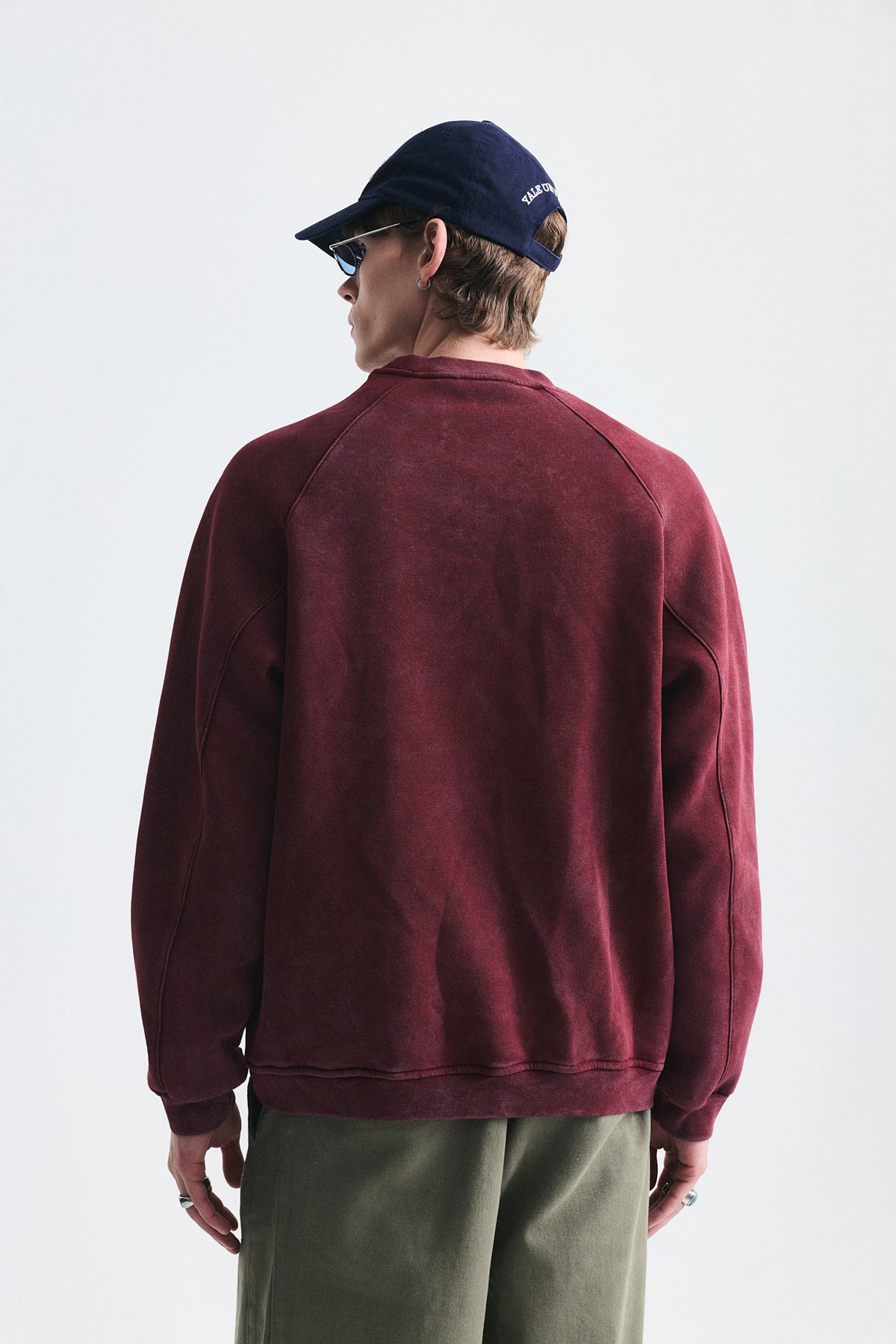 Oversized Printed Crew-Neck Sweatshirt