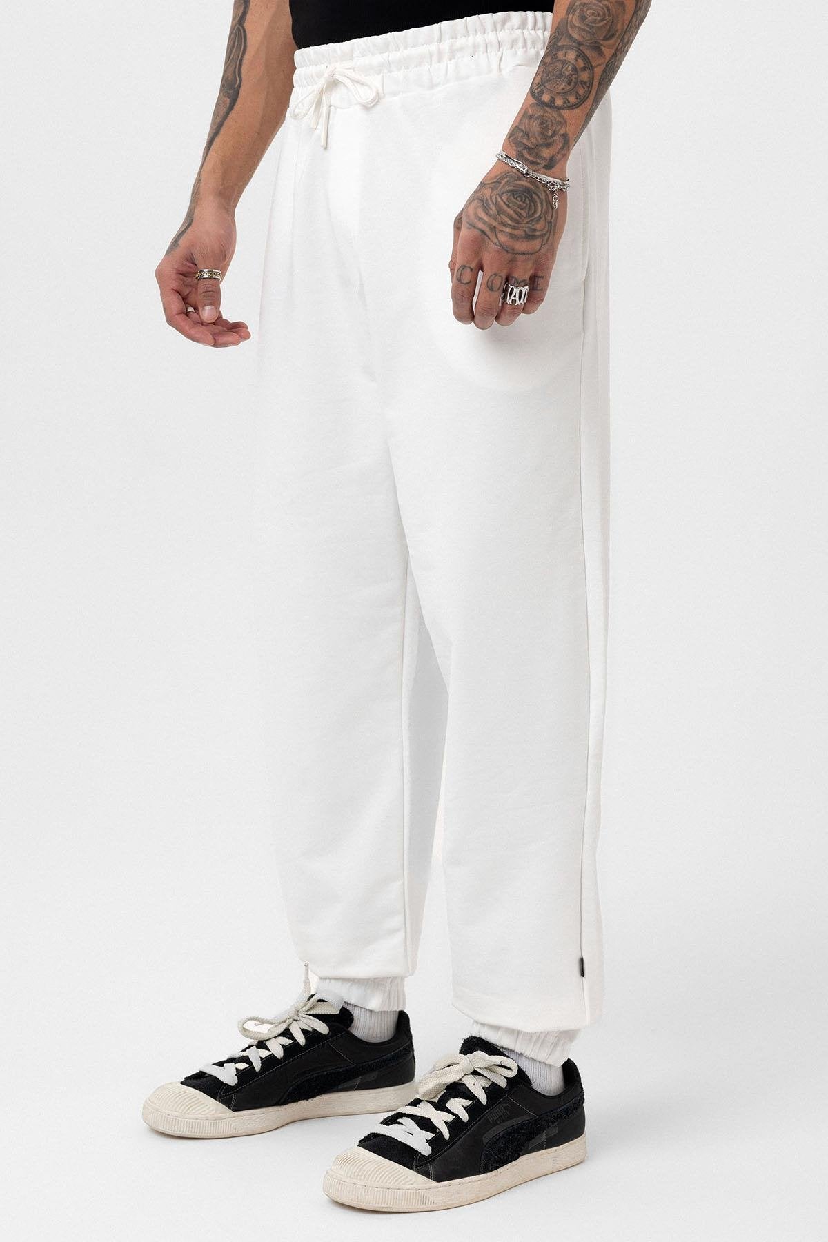 Basic Oversized Sweatsuit Set with Elastic Cuffs