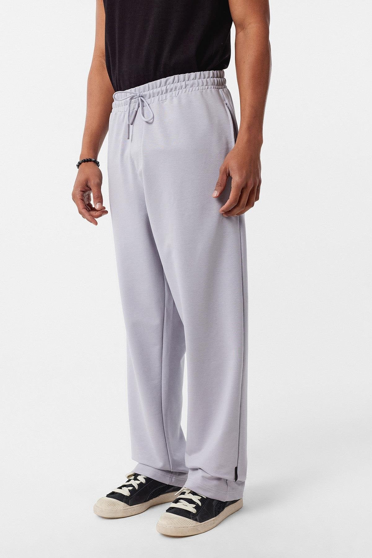 Basic Elastic-Waist Sweatpants