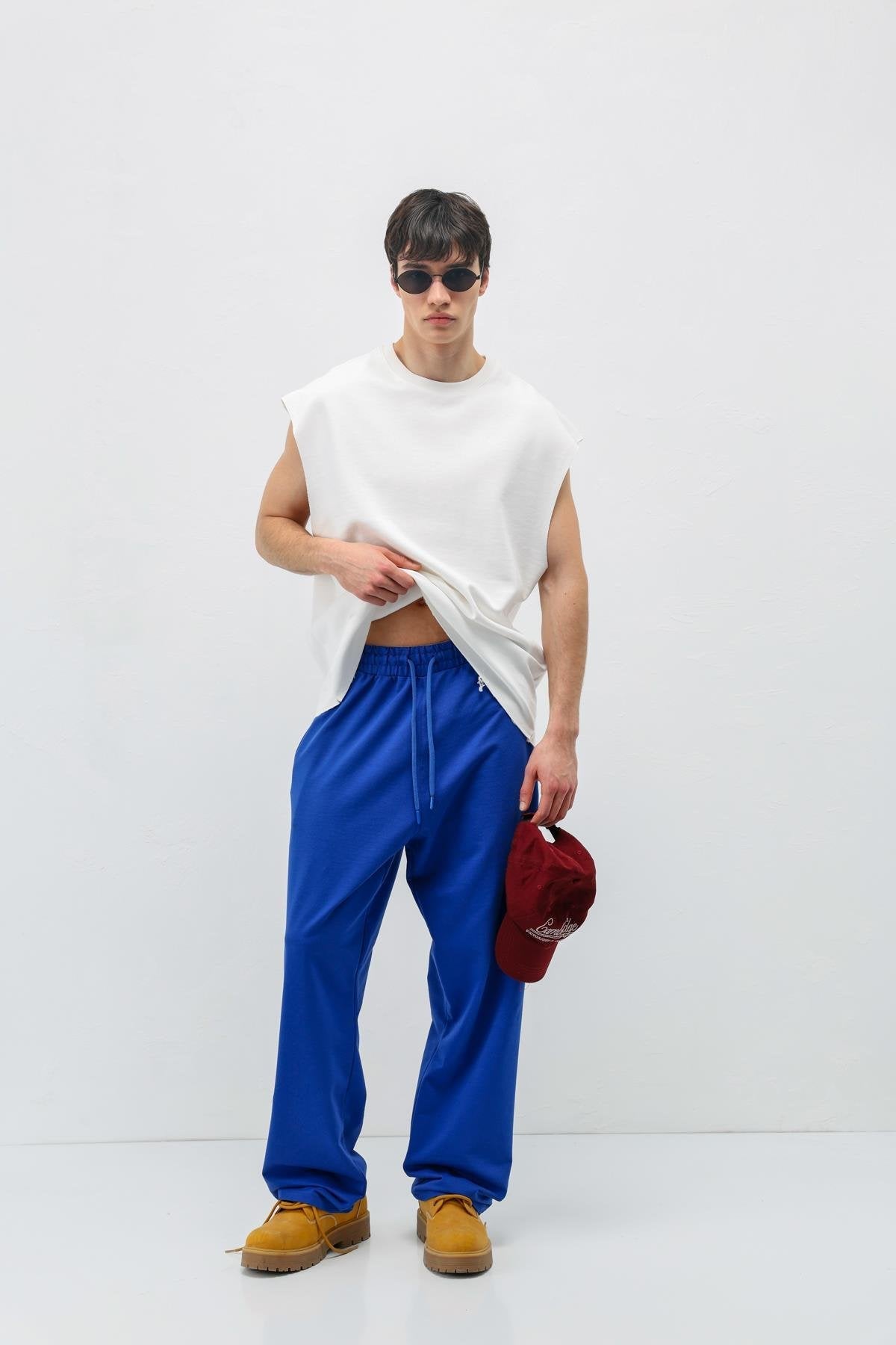 Basic Elastic-Waist Sweatpants