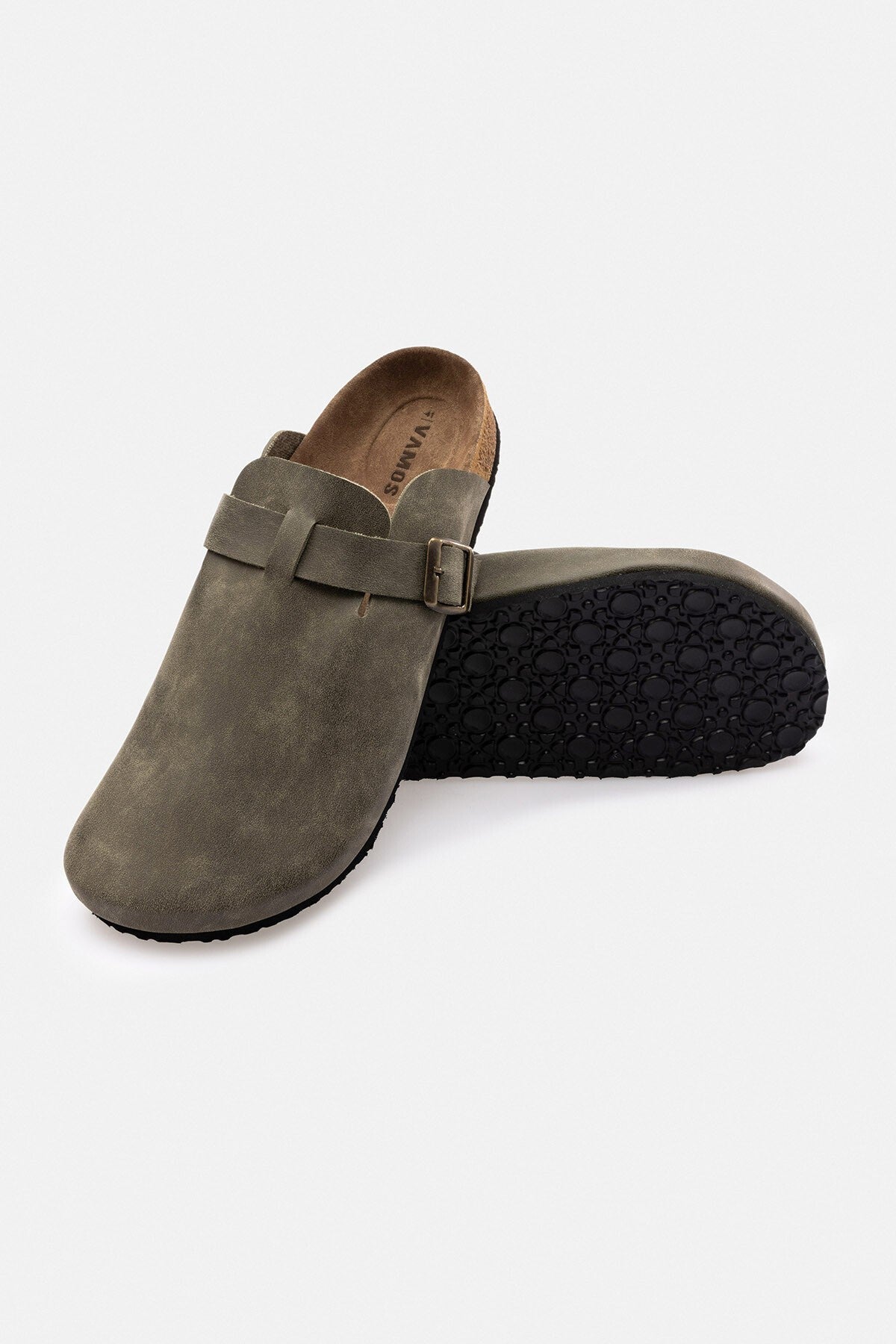 Polyester-Lined Synthetic-Toe Closed-Toe Slippers