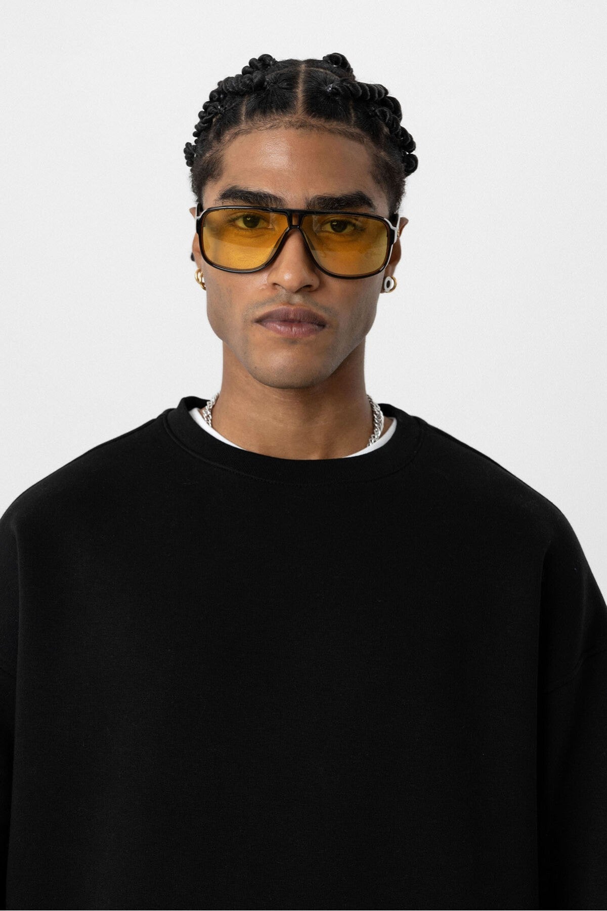 Basic Oversized Crew-Neck Sweatshirt