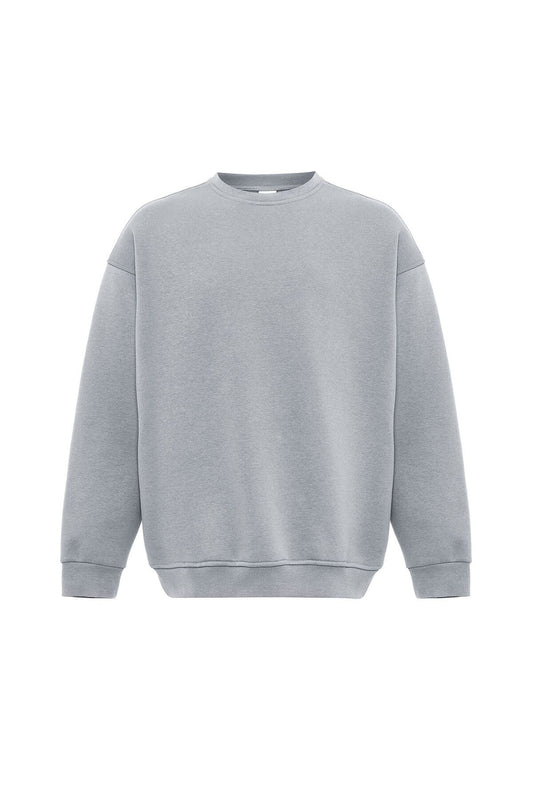 Basic Oversized Crew-Neck Sweatshirt