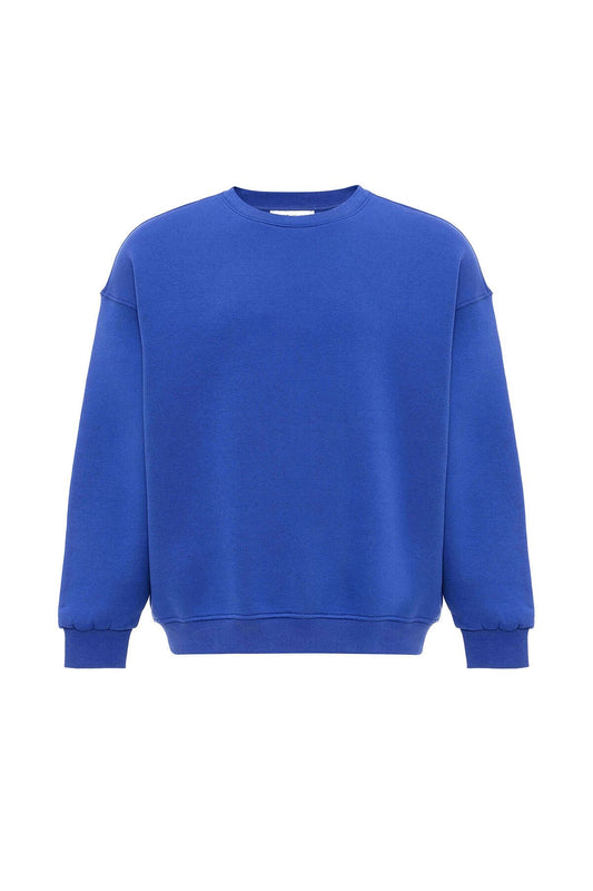 Basic Oversized Crew-Neck Sweatshirt