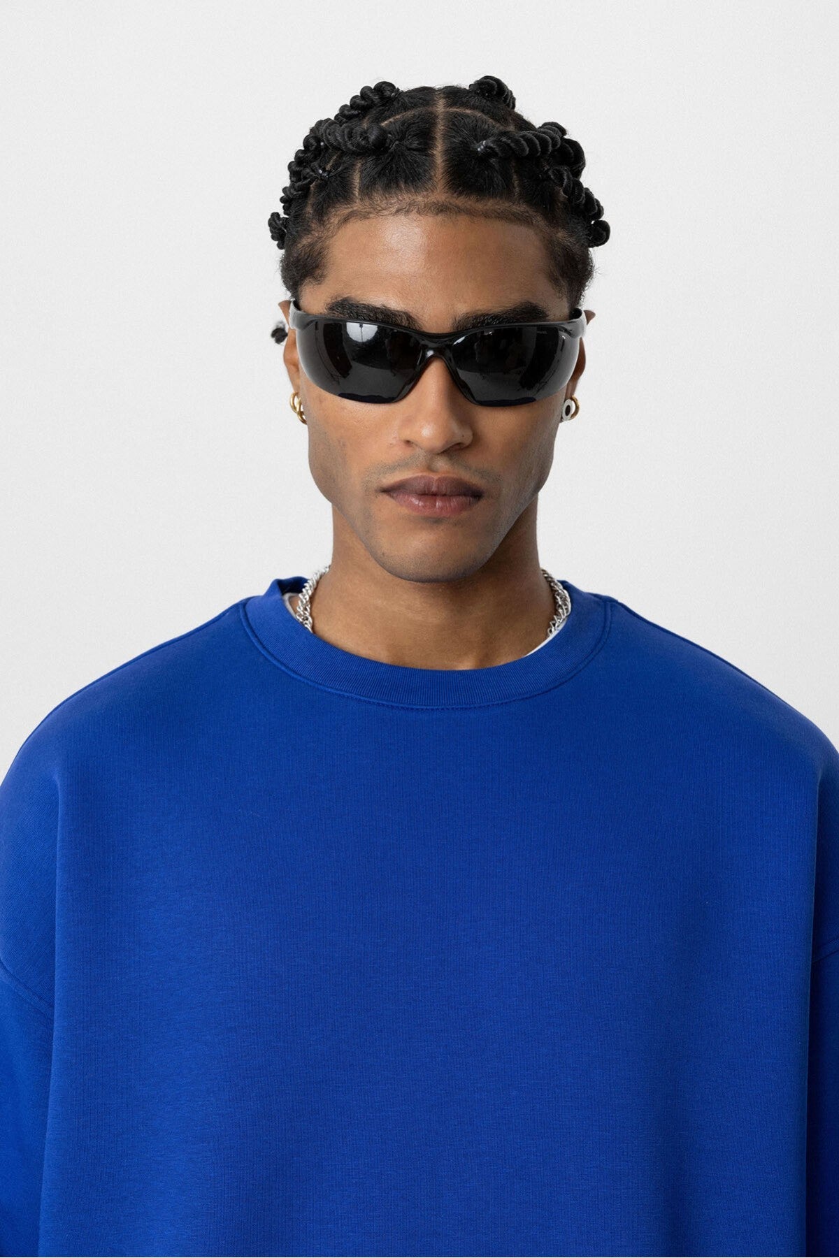 Basic Oversized Crew-Neck Sweatshirt