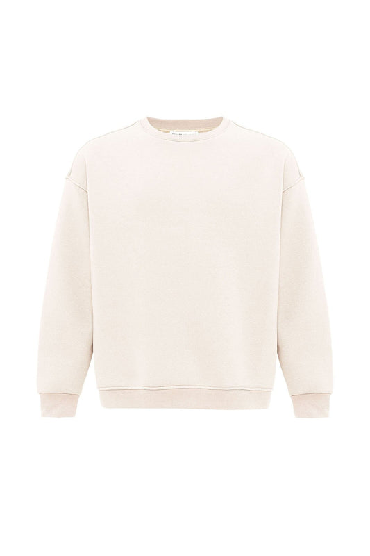Basic Oversized Crew-Neck Sweatshirt