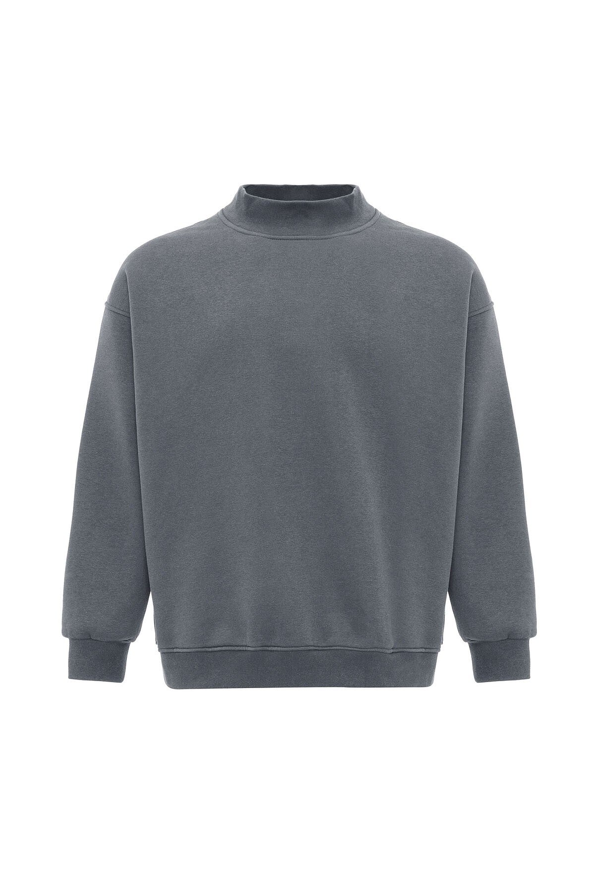 Basic Oversized Crew-Neck Sweatshirt