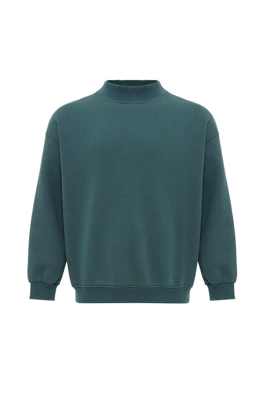 Basic Oversized Crew-Neck Sweatshirt