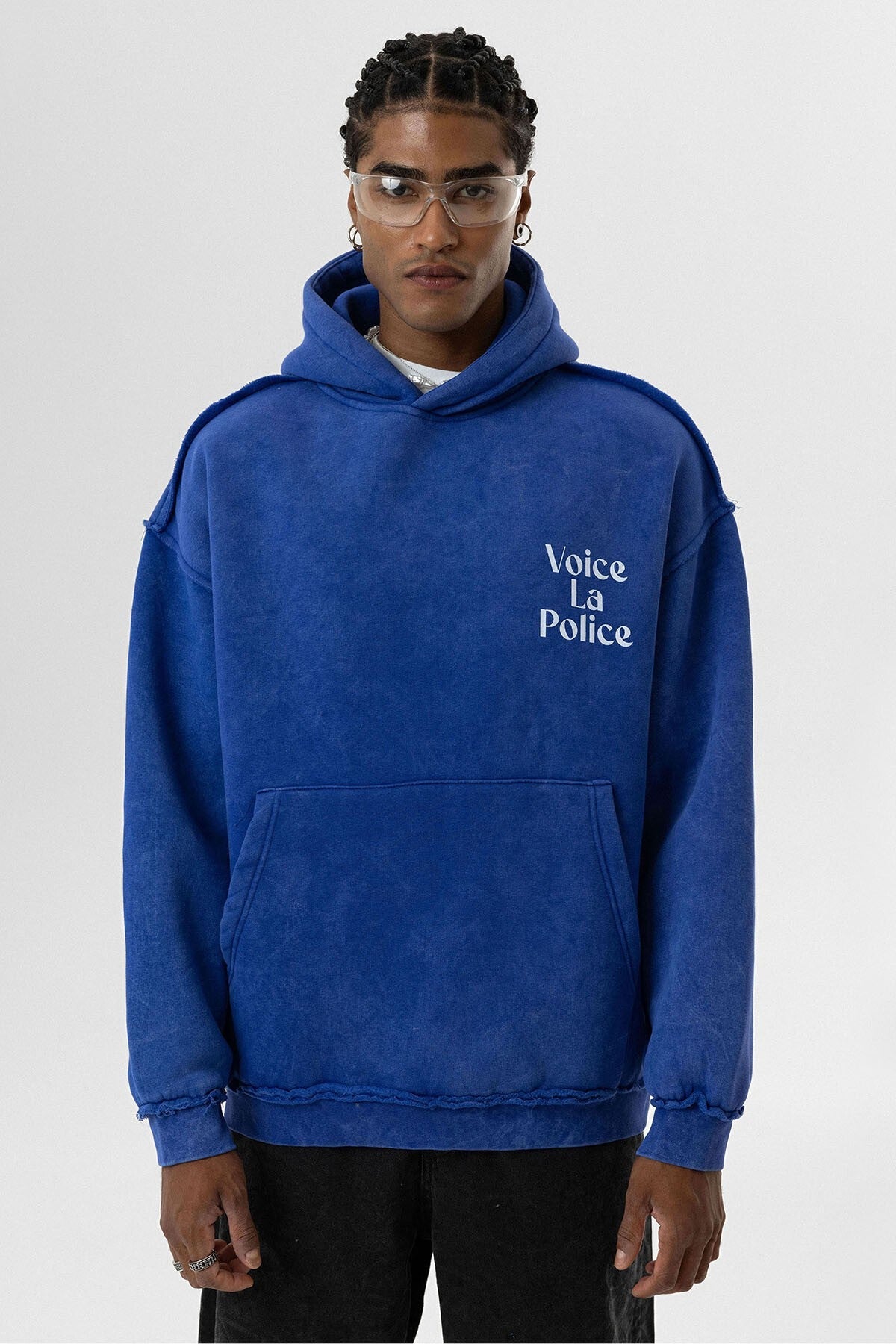 Oversized Hooded Sweatshirt with Back Print