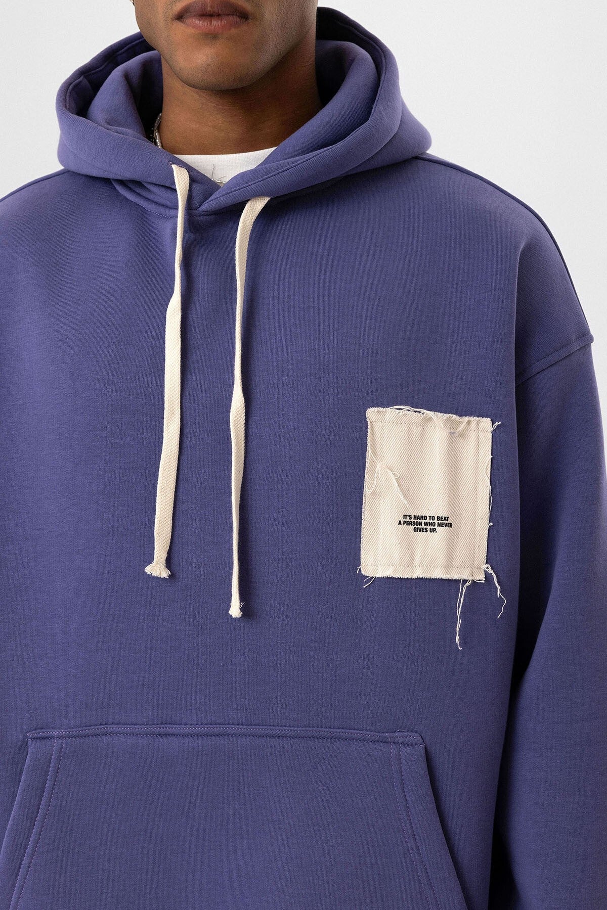 Label: Detailed Oversized Hooded Sweatshirt