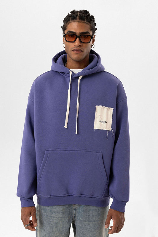 Label: Detailed Oversized Hooded Sweatshirt