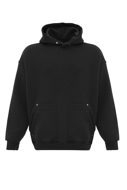Oversized Hooded Sweatshirt with Pockets
