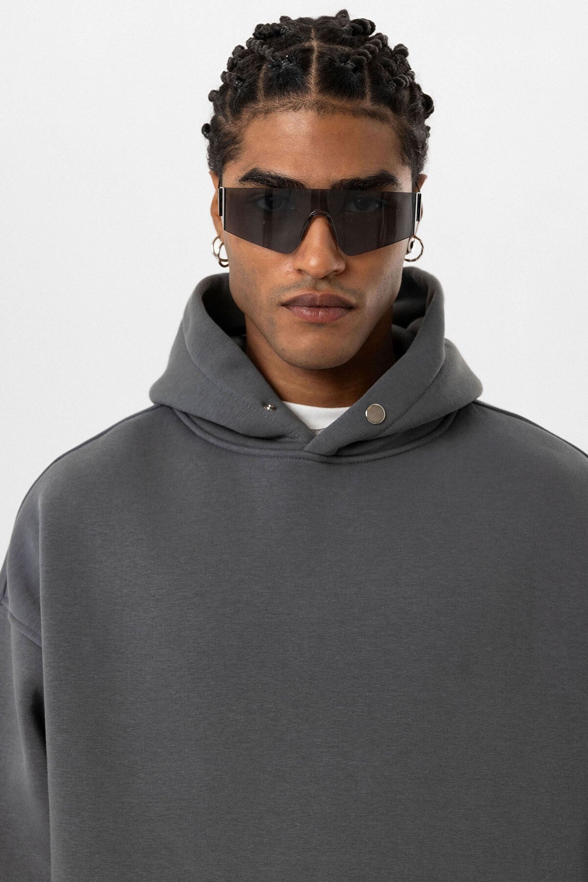 Oversized Hooded Sweatshirt with Pockets
