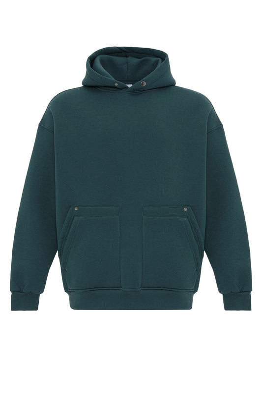 Oversized Hooded Sweatshirt with Pockets