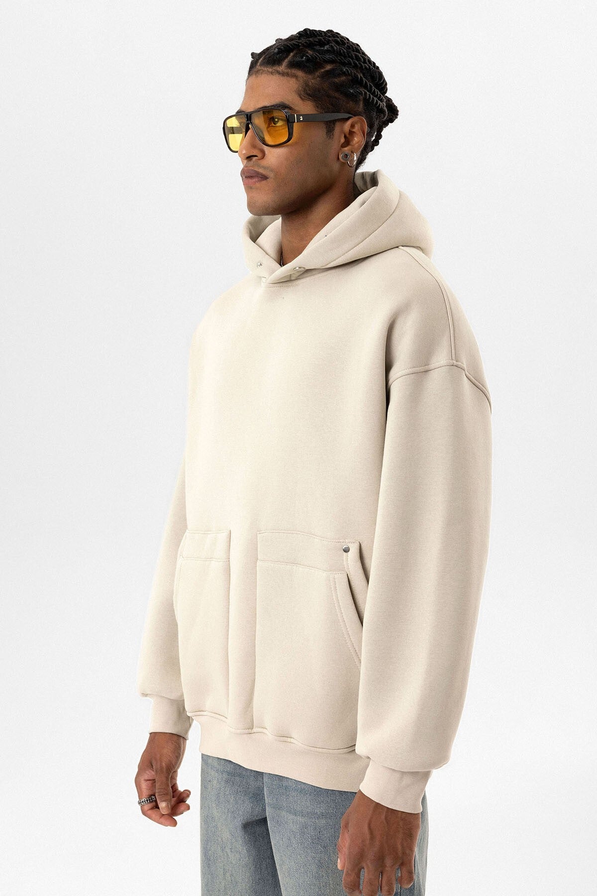 Oversized Hooded Sweatshirt with Pockets