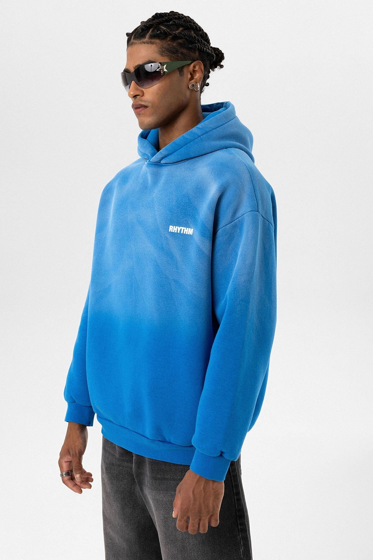 Oversized Hooded Sweatshirt with Back Print