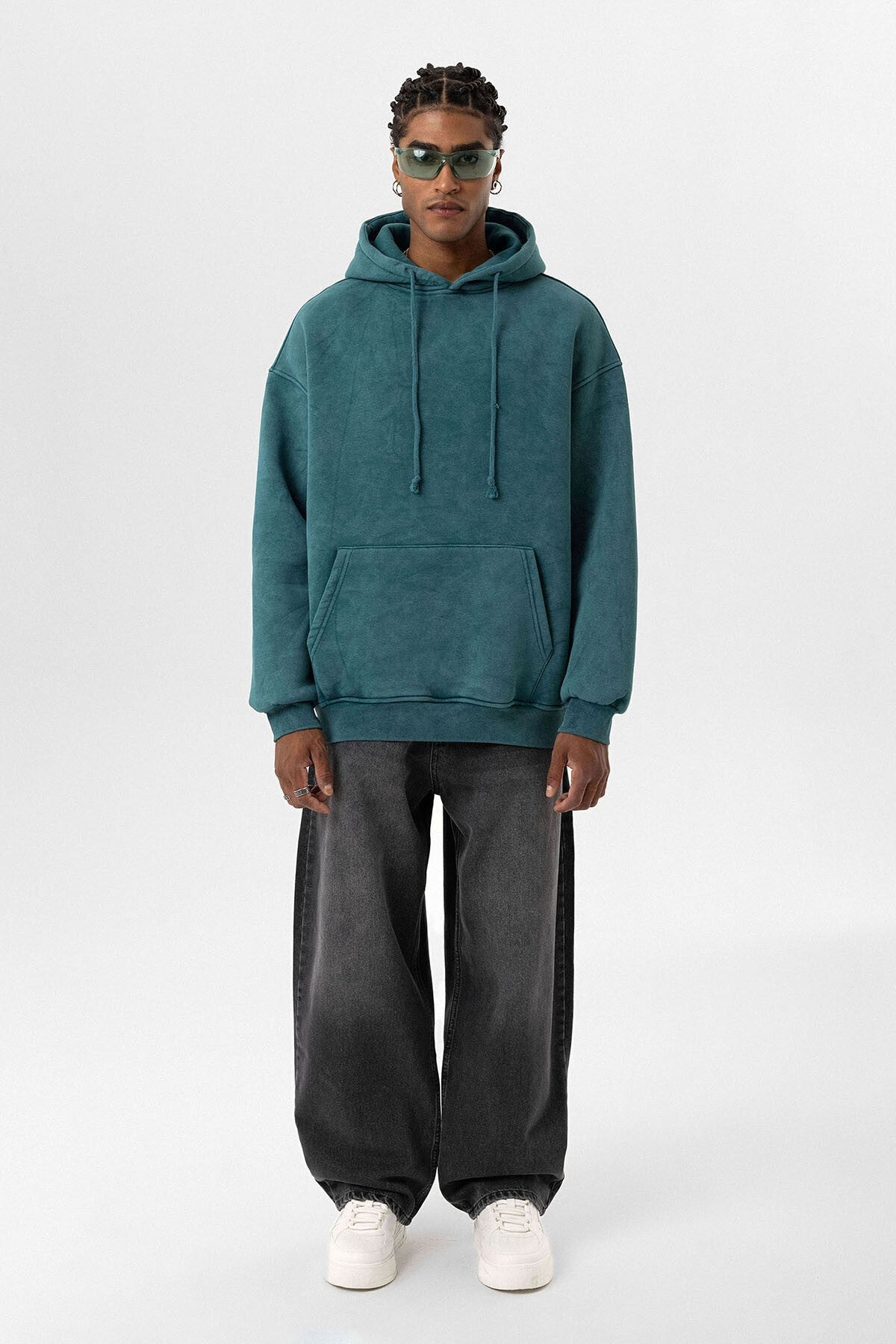Basic Washed Oversized Sweatshirt