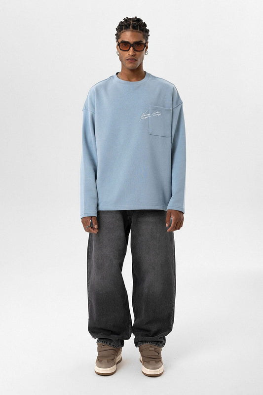 Oversized Sweatshirt with Pockets