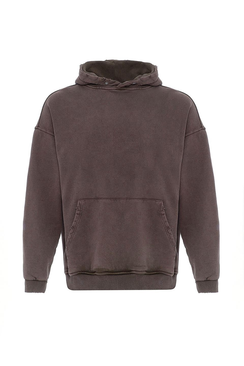 Premium Oversized Sweatshirt with Ripped Details