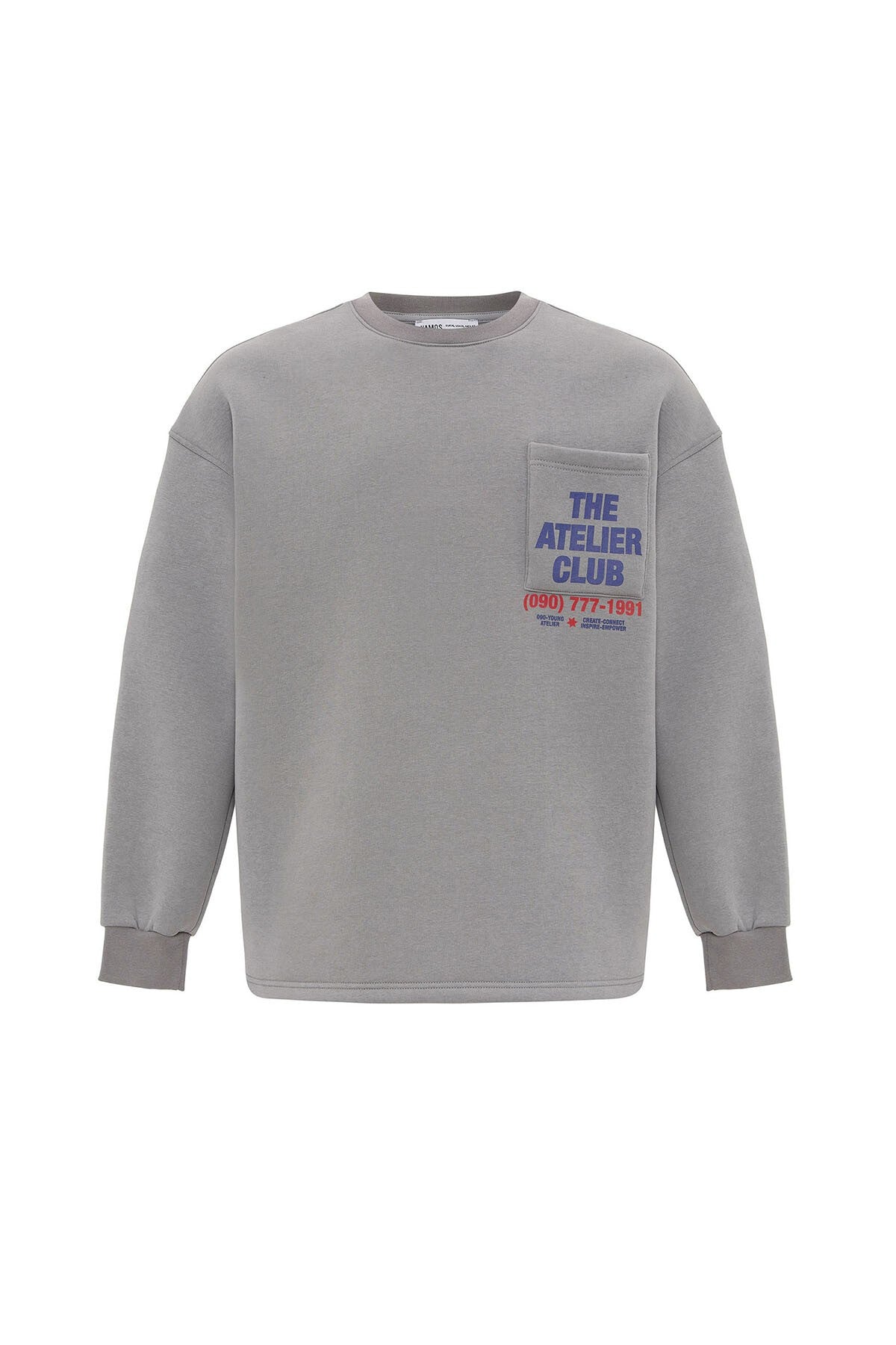Oversized Sweatshirt with Printed Design