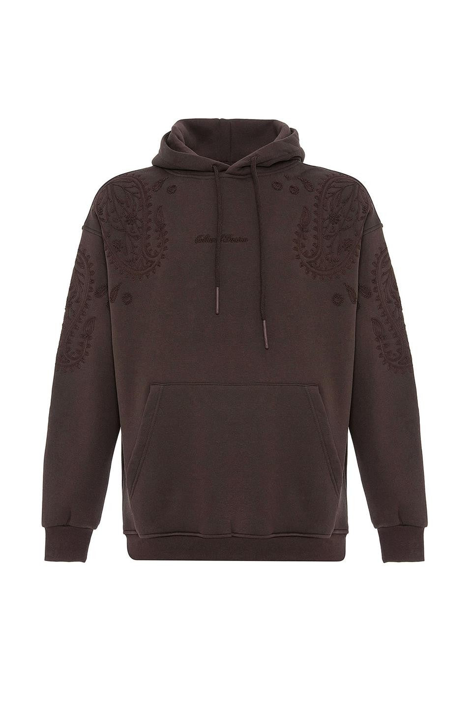 Patterned Oversized Sweatshirt