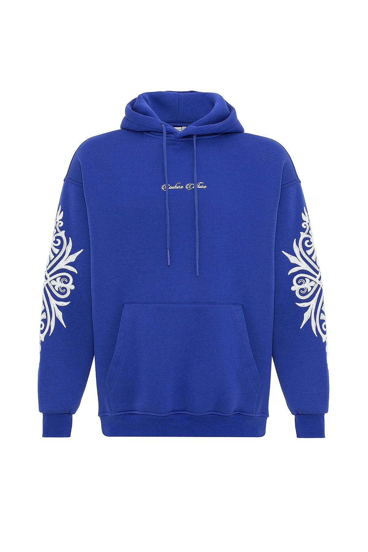 Patterned Oversized Sweatshirt