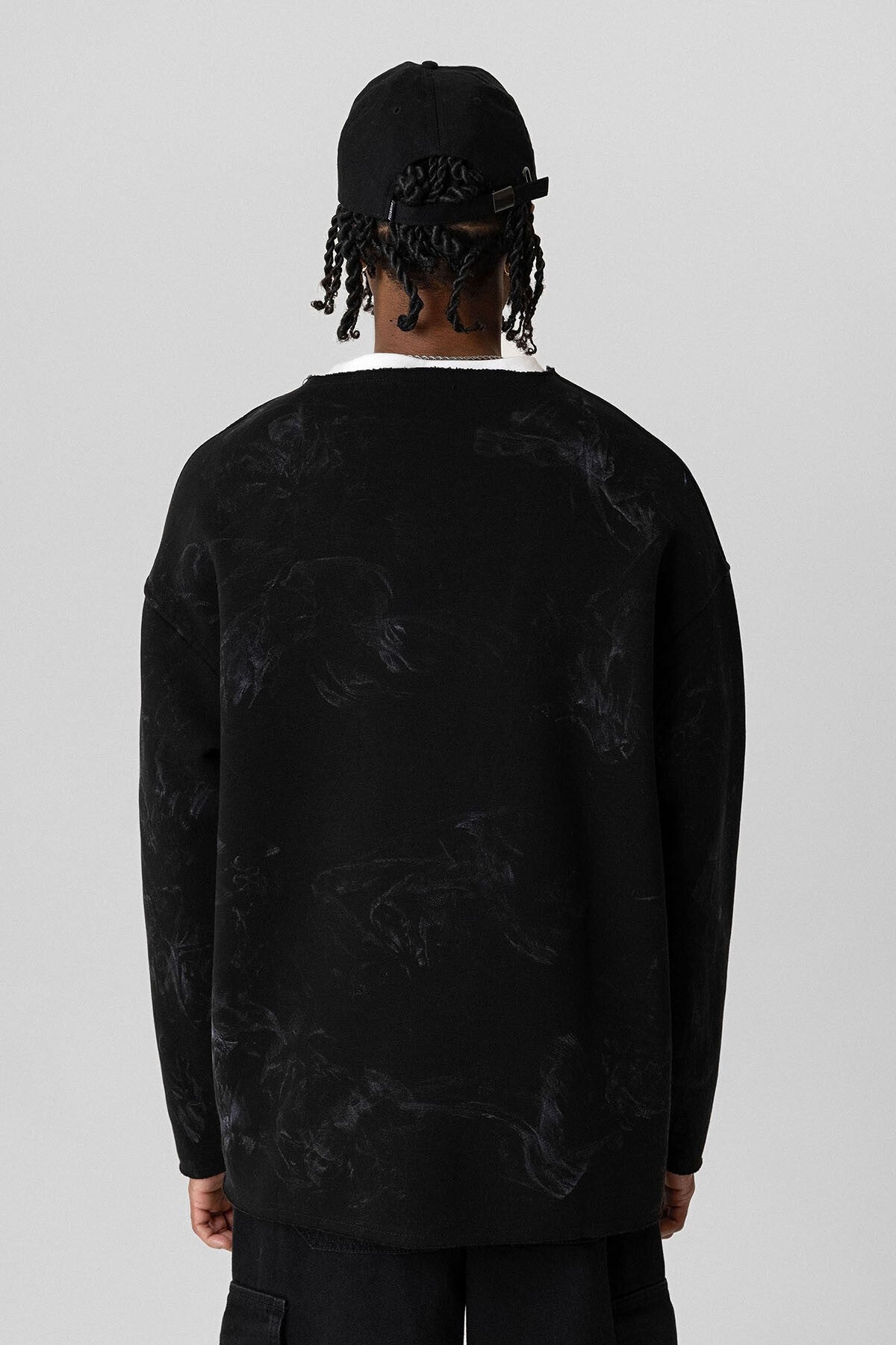 Printed Oversized Sweatshirt
