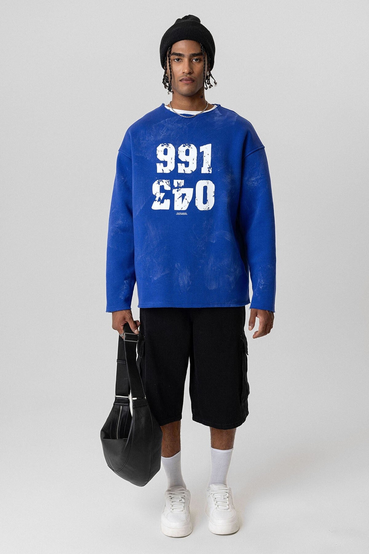 Printed Oversized Sweatshirt