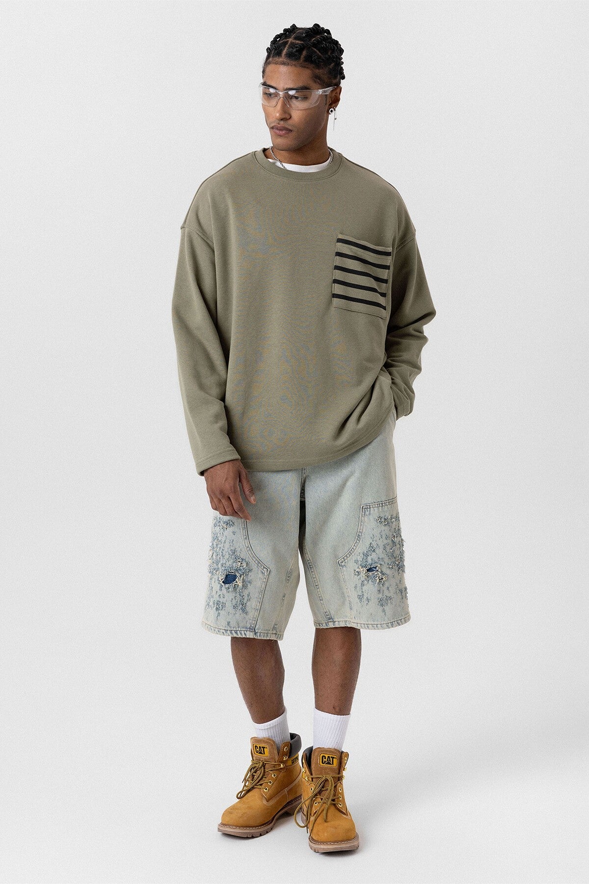 Oversized Sweatshirt with Pockets