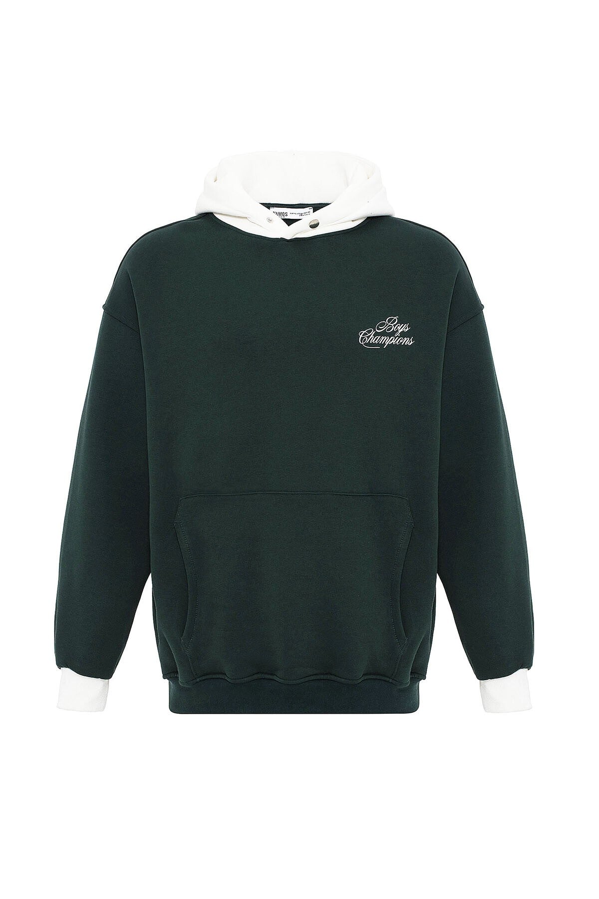 Printed Oversized Hooded Sweatshirt