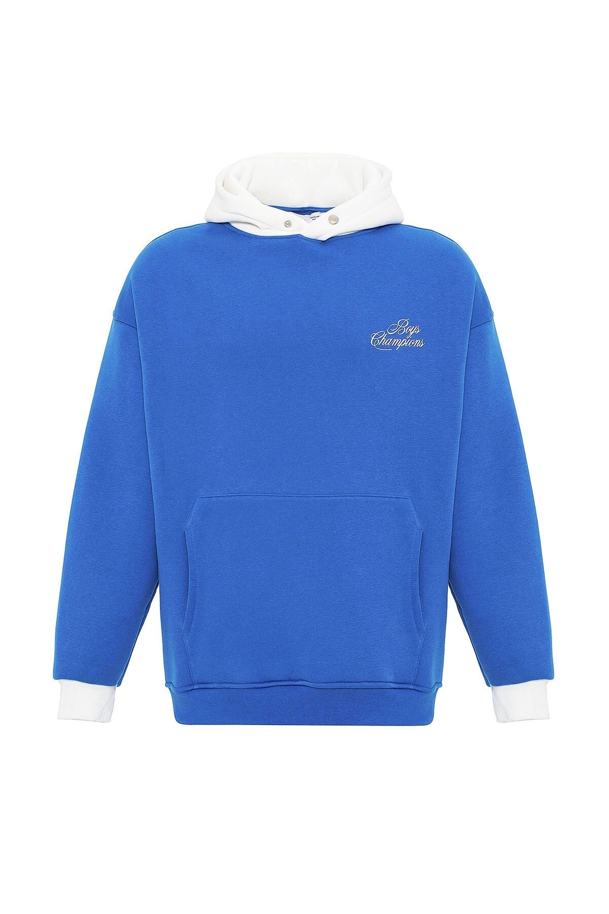 Printed Oversized Hooded Sweatshirt