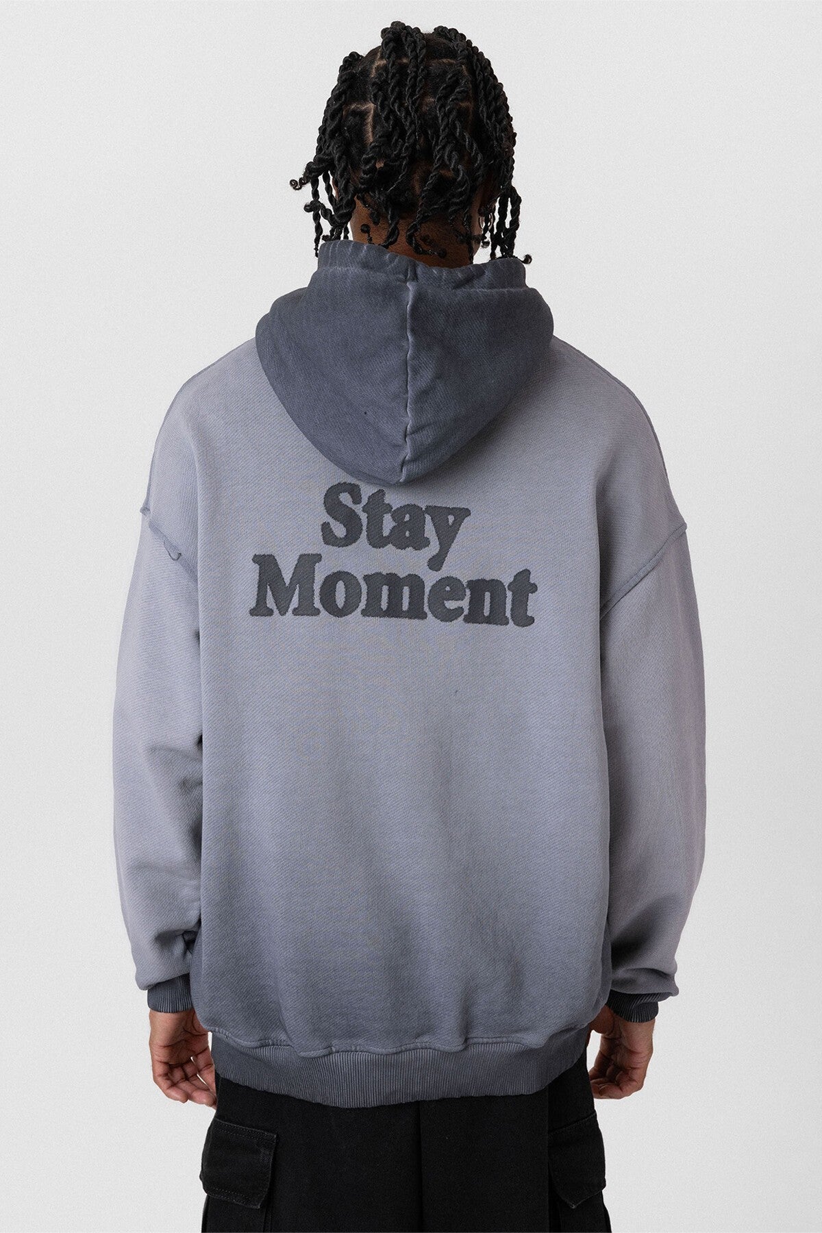 Premium Washed, Printed, Oversized Hooded Sweatshirt