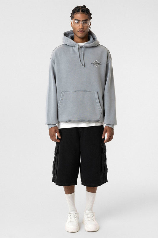 Oversized Sweatshirt with Back Print (Machine Washable)