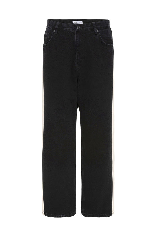 Baggy-Fit Jeans with Side Stripes