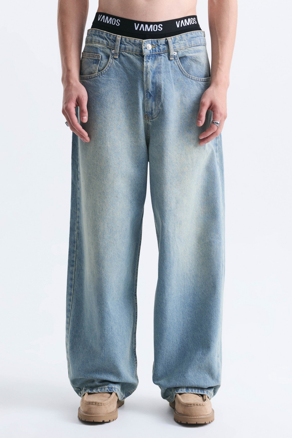 New Baggy Washed Jeans