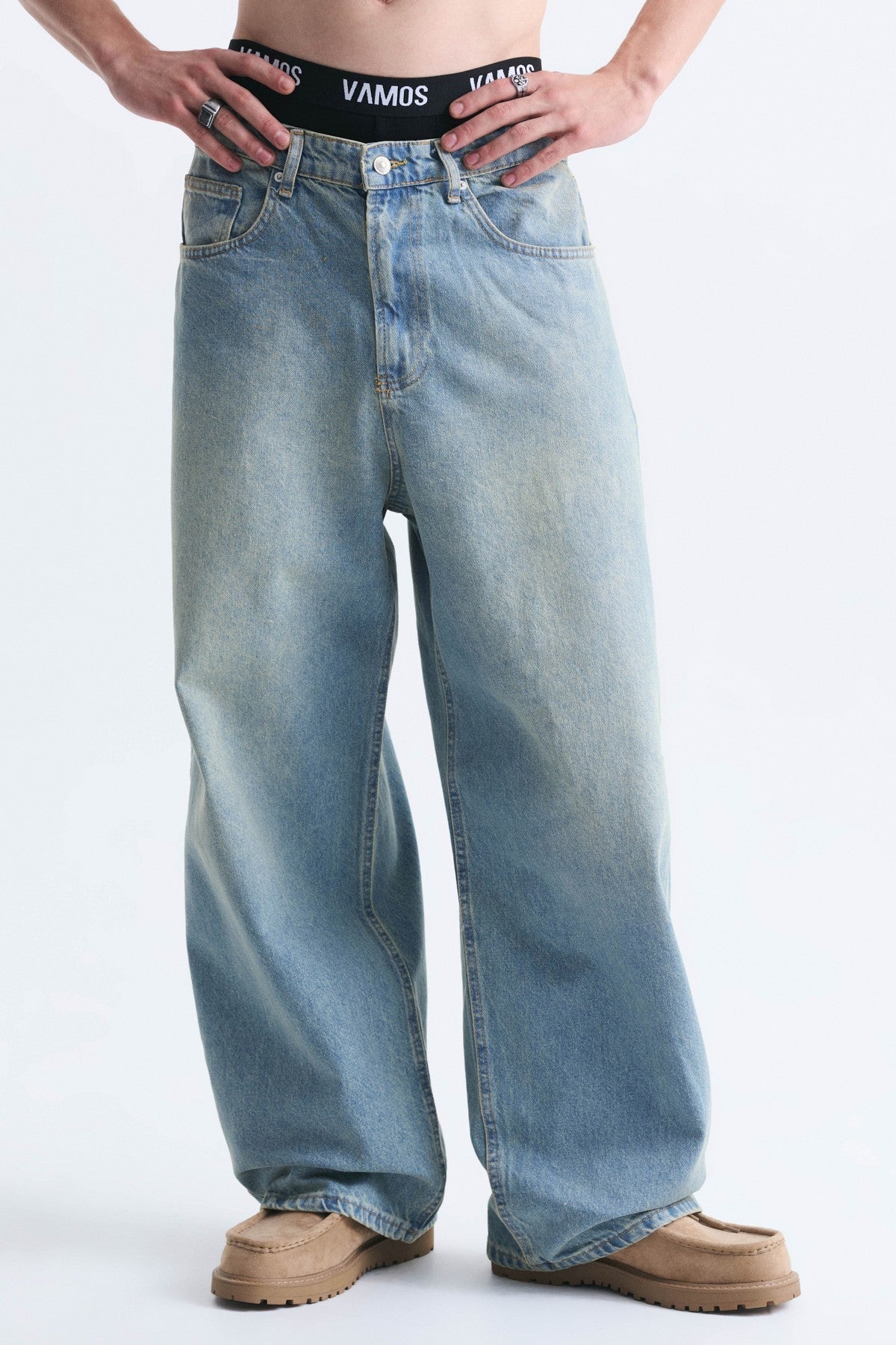 New Baggy Washed Jeans
