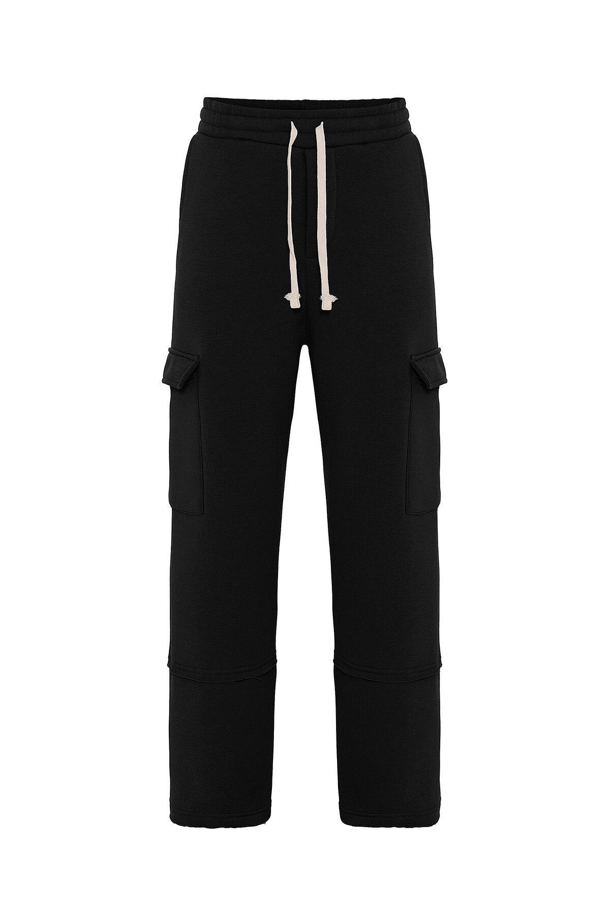 Basic Baggy Sweatpants with Cargo Pockets