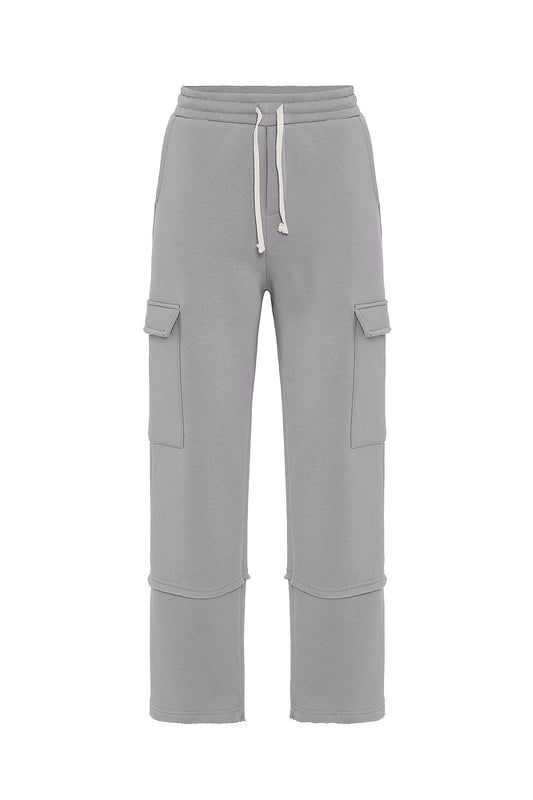Basic Baggy Sweatpants with Cargo Pockets