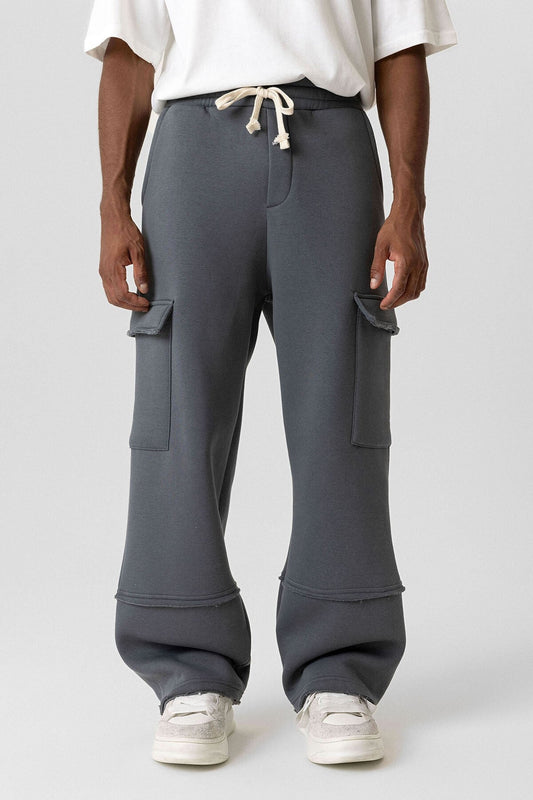 Basic Baggy Sweatpants with Cargo Pockets