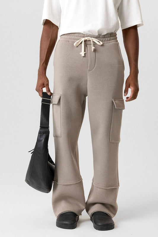 Basic Baggy Sweatpants with Cargo Pockets