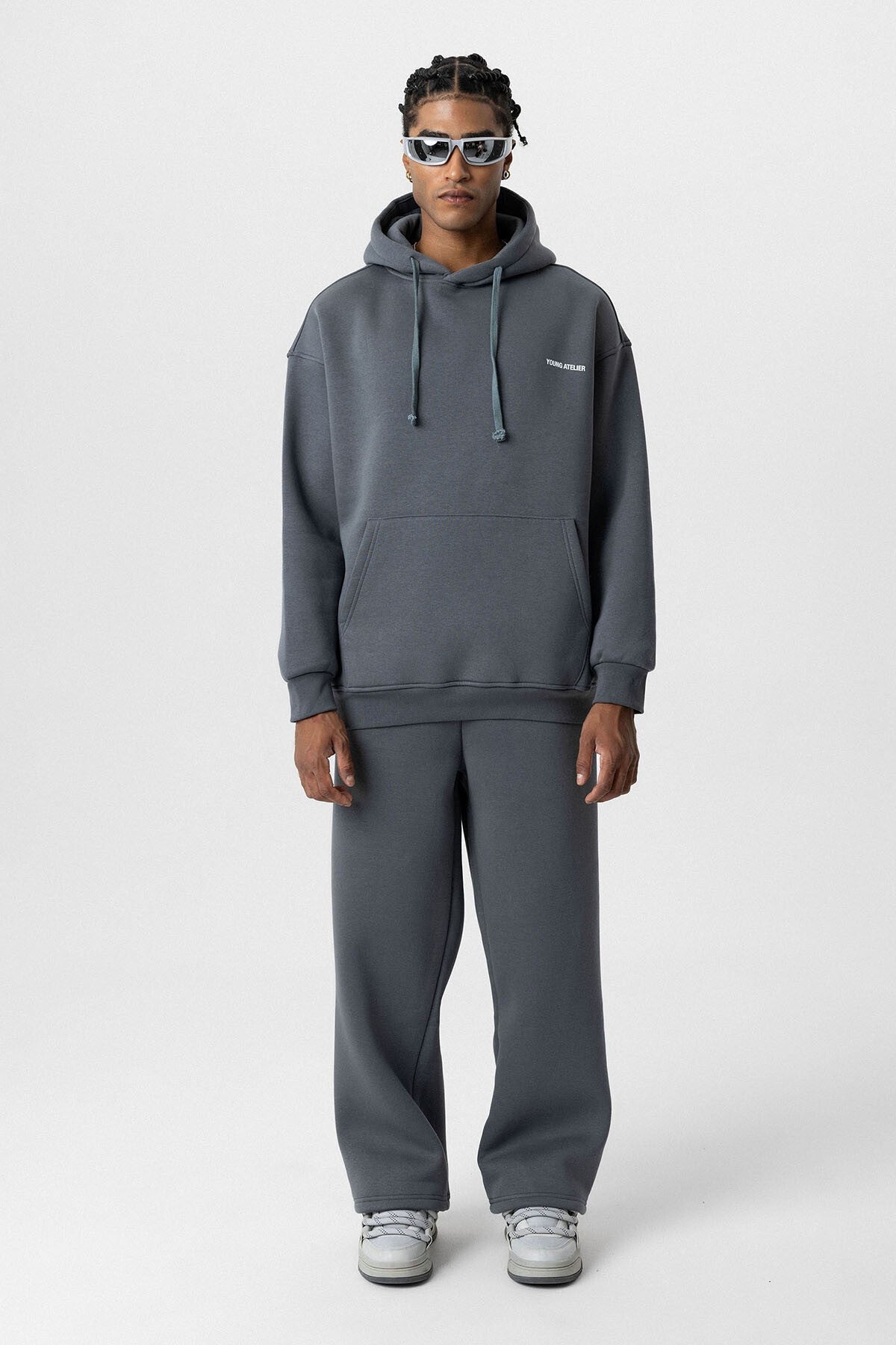 Young Atelier Printed Oversized Sweatsuit Set