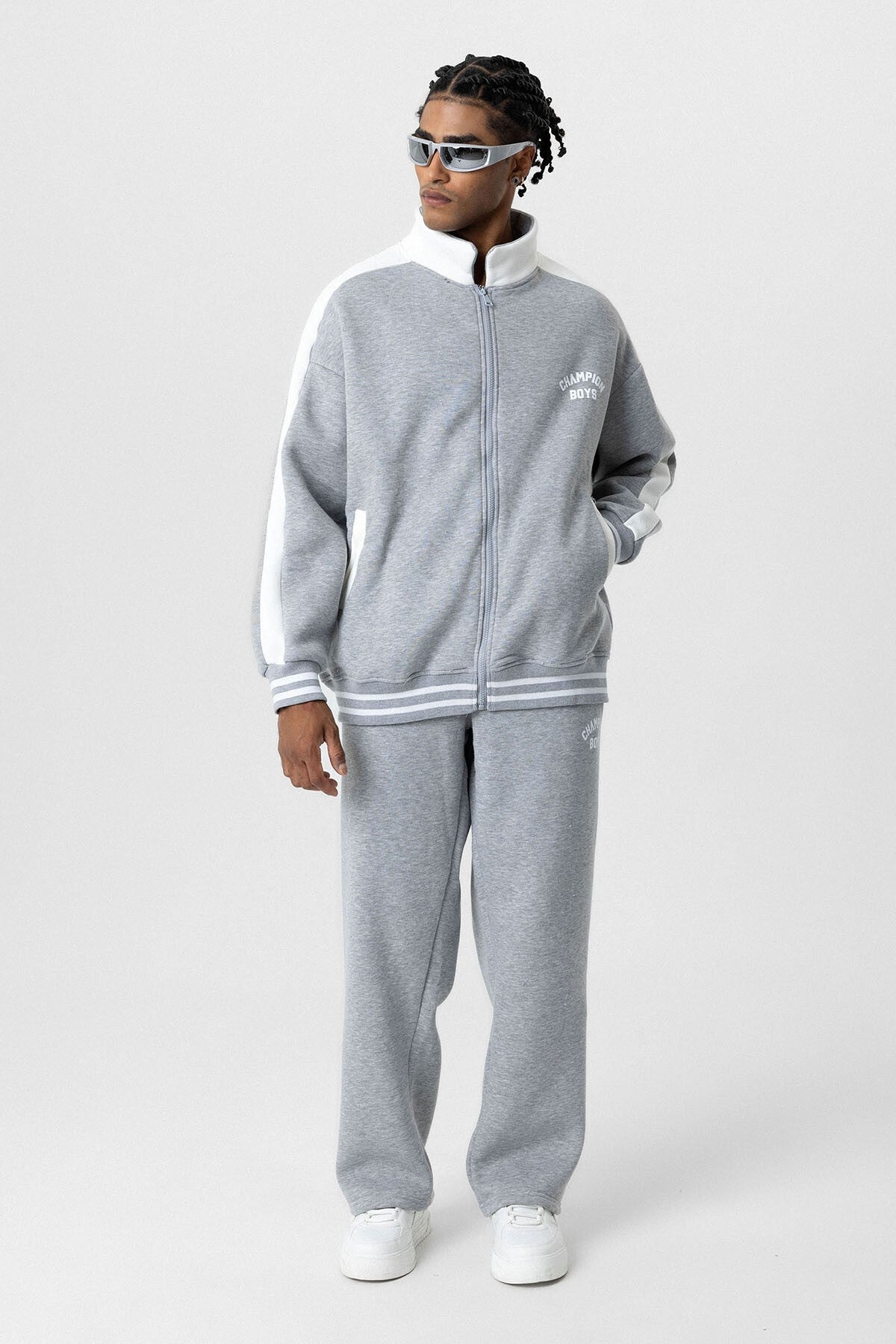 Printed Oversized Sweatsuit Set