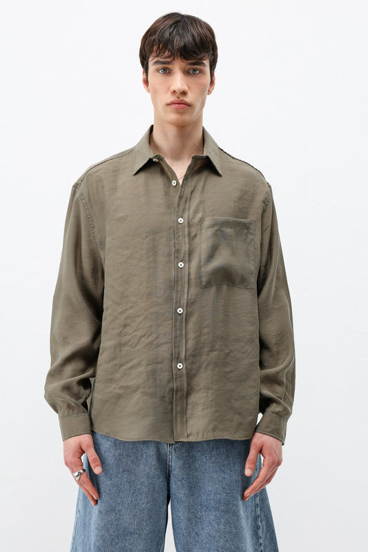Oversized Shirt with Pockets Made of Modal Fabric